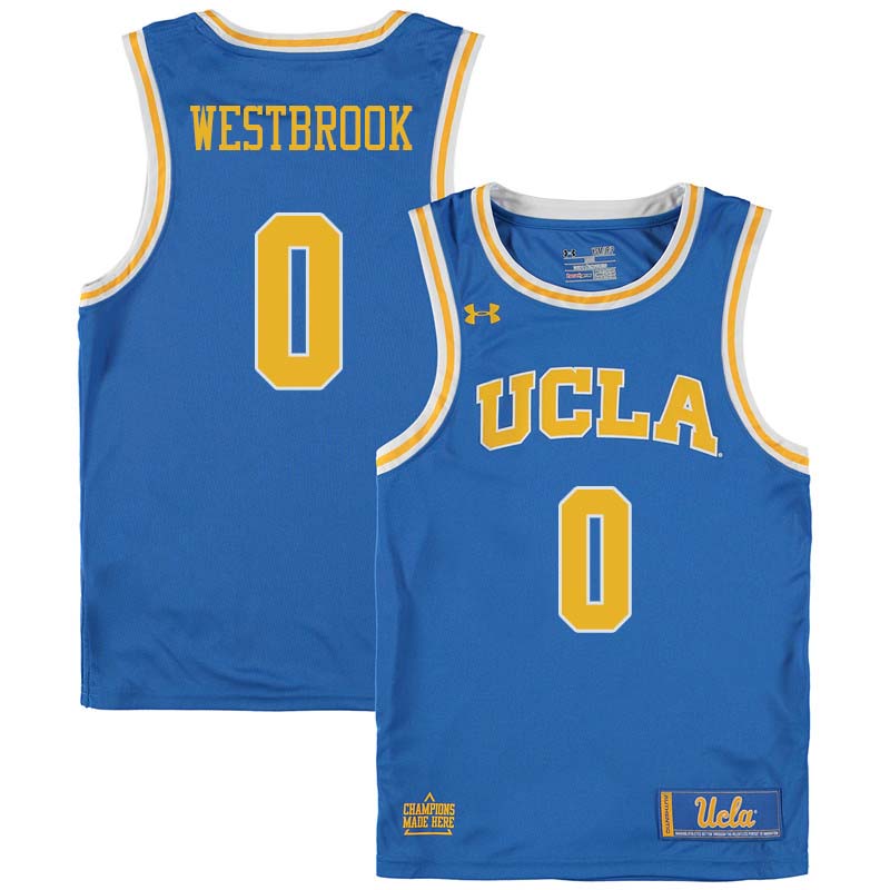 Men #0 Russell Westbrook UCLA Bruins College Basketball Jerseys Sale-Blue